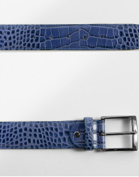 Patrick Hellmann Collection Blue Belt Genuine Leather  thumbnail 1