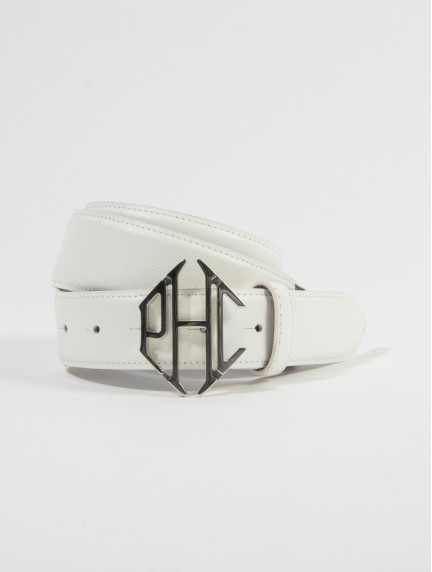 Patrick Hellmann CollectionWhite Belt Genuine Leather image862
