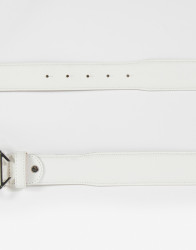 Patrick Hellmann Collection White Belt Genuine Leather  thumbnail 1