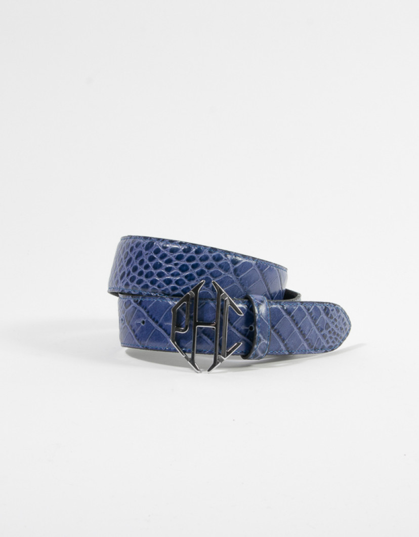 Patrick-Hellmann-Collection-Blue-Belt-Genuine-Leather-image Patrick Hellmann Collection Blue Belt Genuine Leather  image