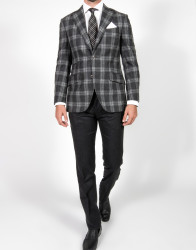 Patrick Hellmann Collection Grey Blazer 100% Wool  thumbnail 6