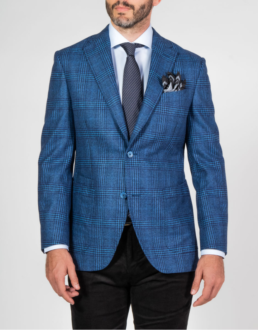 Patrick Hellmann Collection Blue Blazer 100% Wool image