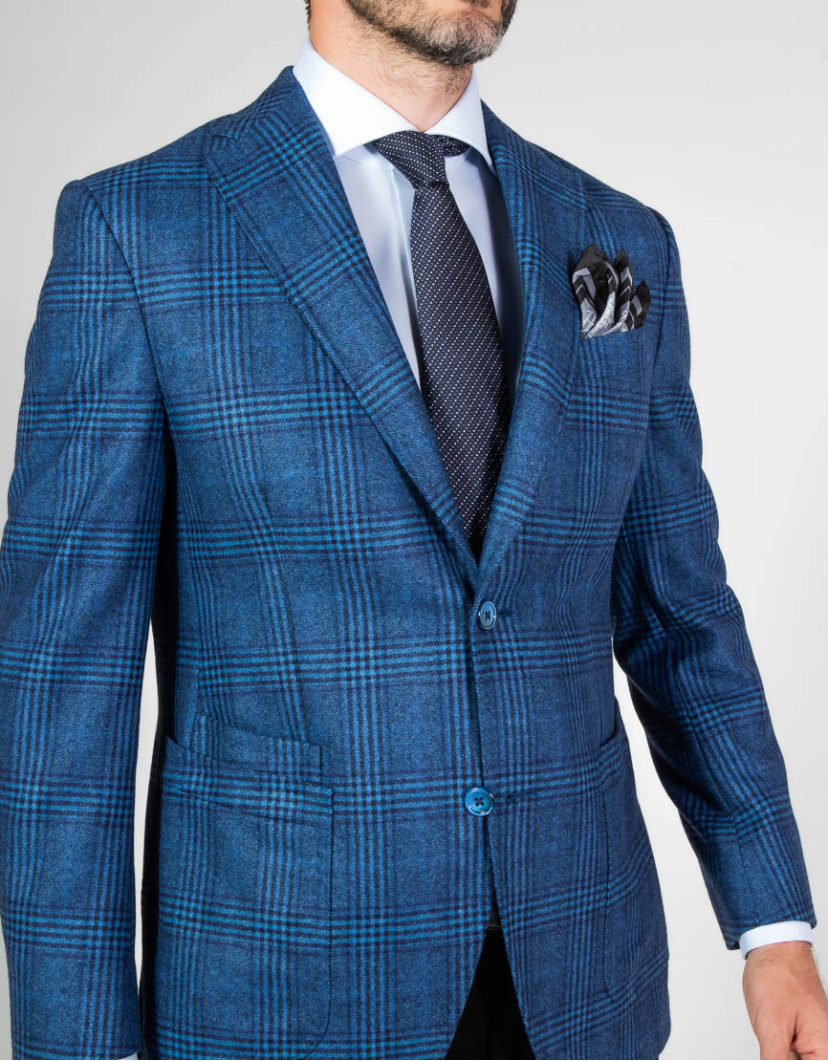 Patrick Hellmann Collection Blue Blazer 100% Wool image