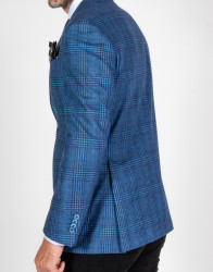 Patrick Hellmann Collection Blue Blazer 100% Wool thumbnail 3