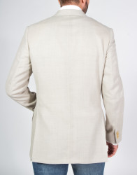 Patrick Hellmann Collection Beige Classic Blazer 100% Wool thumbnail 4