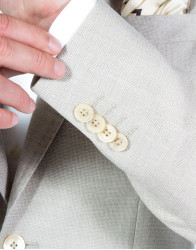 Patrick Hellmann Collection Beige Classic Blazer 100% Wool thumbnail 6
