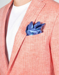 Patrick Hellmann Collection Light Orange Linen Blazer thumbnail 3