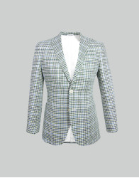 Patrick Hellmann Collection Blazer Green And Blue Pattern thumbnail
