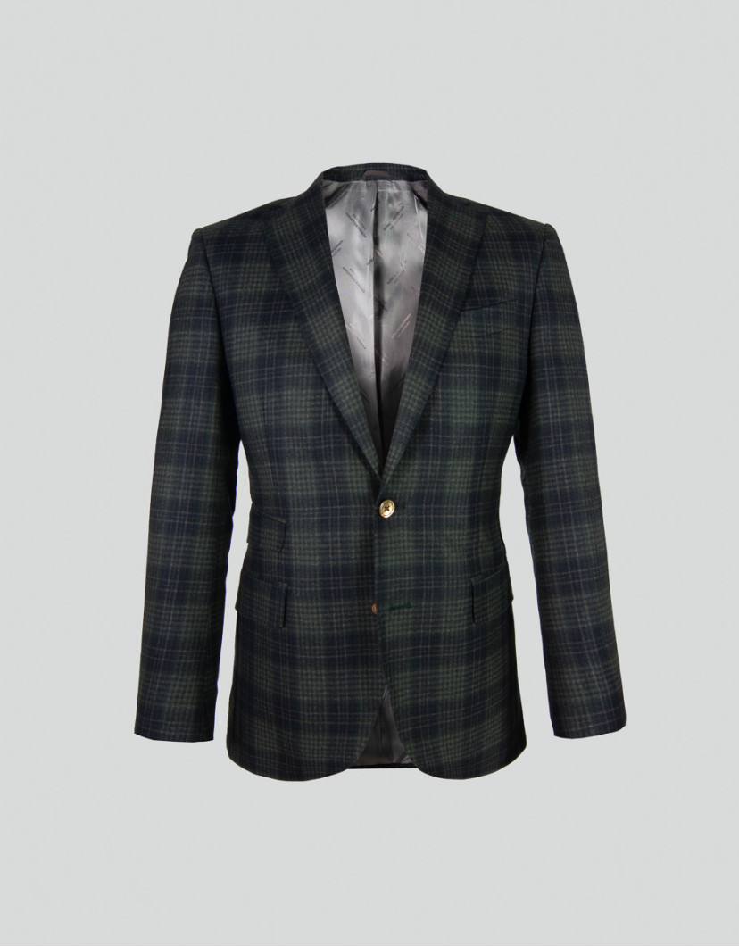 Patrick Hellmann Collection Green Blazer 100% Wool  image