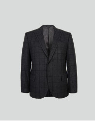 Patrick Hellmann Collection Dark Grey Blazer 100% Wool thumbnail