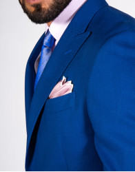 Patrick Hellmann Collection Blue Blazer 100% Wool thumbnail 5