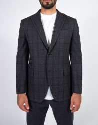 Patrick Hellmann Collection Dark Grey Blazer 100% Wool thumbnail 1