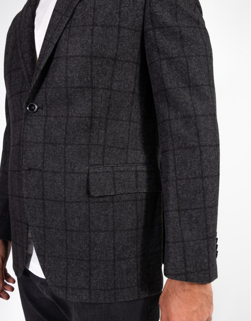 Patrick Hellmann Collection Dark Grey Blazer 100% Wool image
