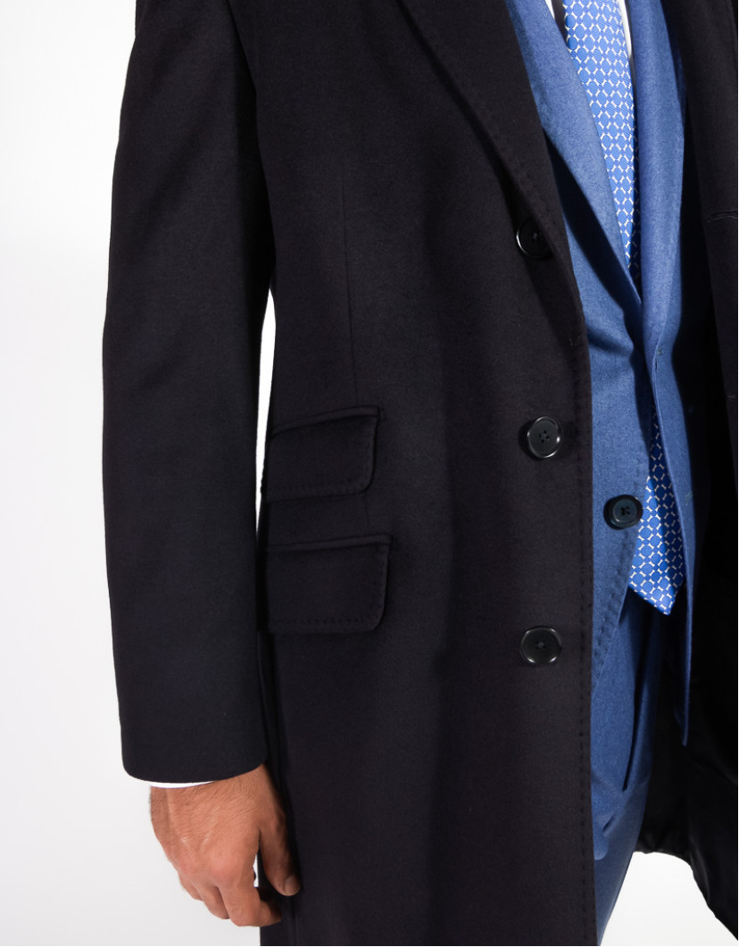 Patrick-Hellmann-Collection-Navy-Blue-Coat-100-Cashmere-image Patrick Hellmann Collection Navy Blue Coat 100% Cashmere image