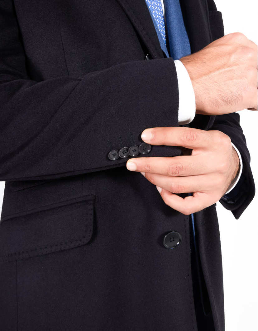 Patrick-Hellmann-Collection-Navy-Blue-Coat-100-Cashmere-image Patrick Hellmann Collection Navy Blue Coat 100% Cashmere image