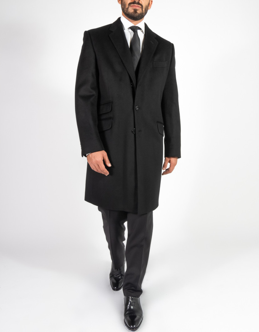 Patrick Hellmann Collection Black Coat 100% Cashmere image