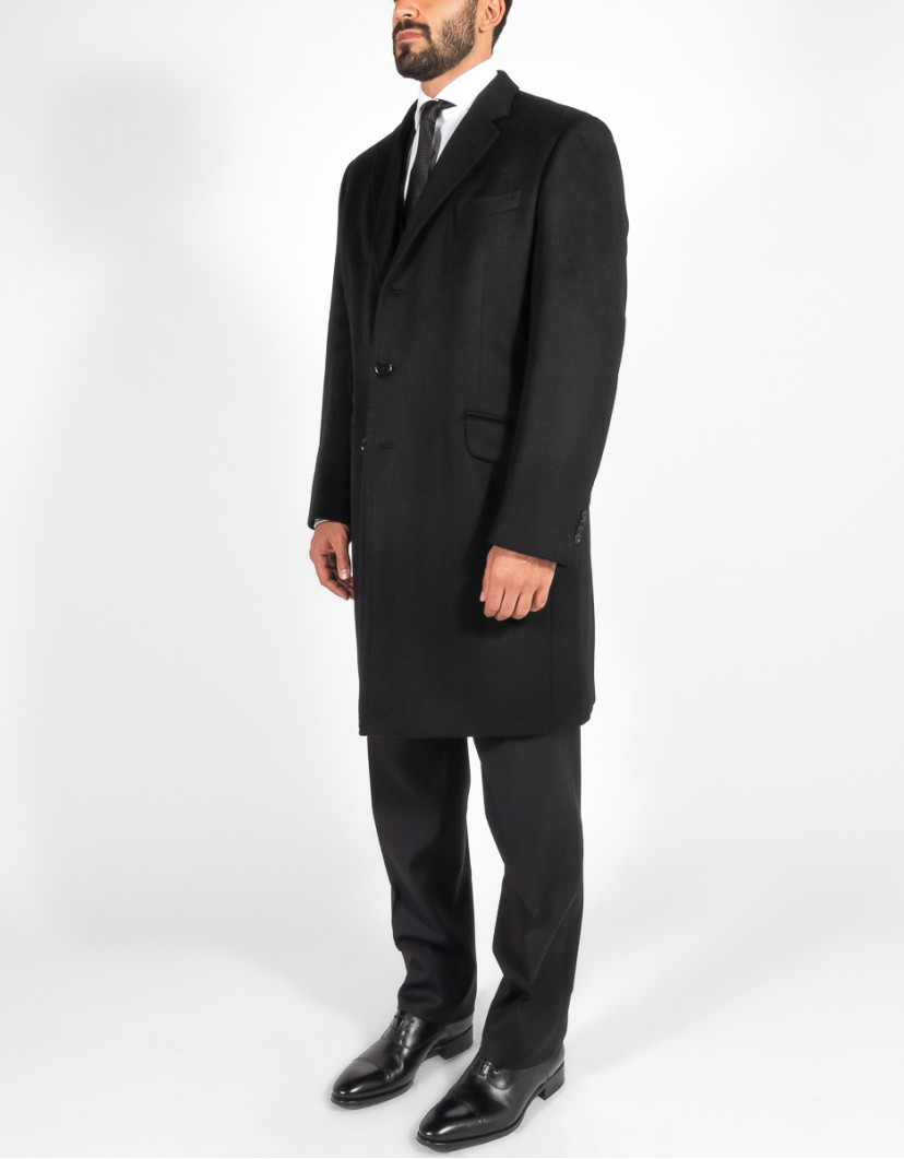 Patrick Hellmann Collection Black Coat 100% Cashmere image