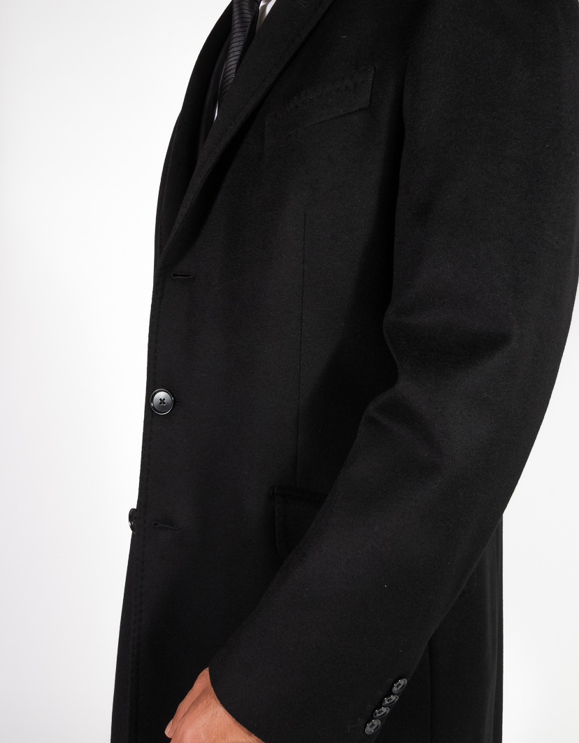 Patrick Hellmann Collection Black Coat 100% Cashmere image