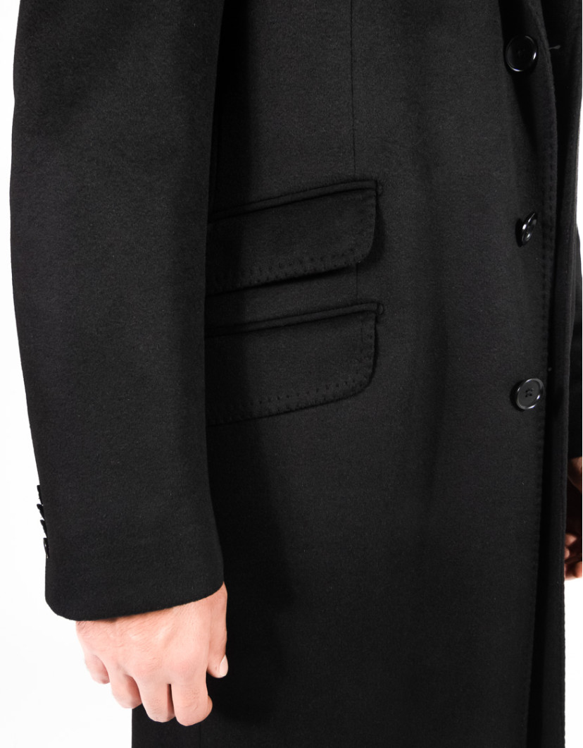 Patrick Hellmann Collection Black Coat 100% Cashmere image
