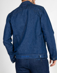 Scissor Scriptor Dark Blue Denim Jacket With Silver Button thumbnail 2
