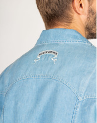Scissor Scriptor Light Blue Denim Jacket With Silver Button  thumbnail 4
