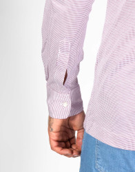 Patrick Hellmann Collection Men Shirt With Bordo Dots 100% Cotton thumbnail 3