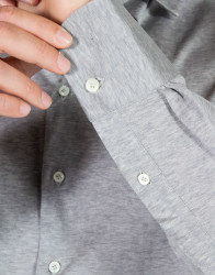 Patrick-Hellmann-Collection-Grey-Stretchy-Shirt-100-Cotton-thumbnail-7 Patrick Hellmann Collection Grey Stretchy Shirt 100% Cotton thumbnail 7