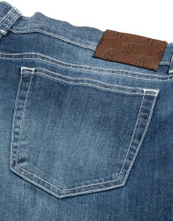 Patrick Hellmann Collection Blue Jeans With White Stitch thumbnail 4