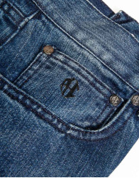 Patrick Hellmann Collection Blue Jeans With Silver thumbnail 3