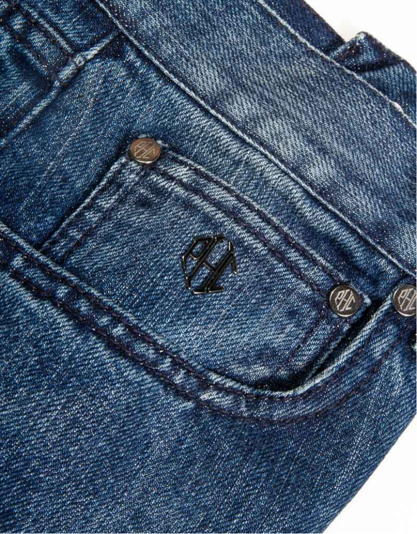 Patrick Hellmann Collection Blue Jeans With Silver image