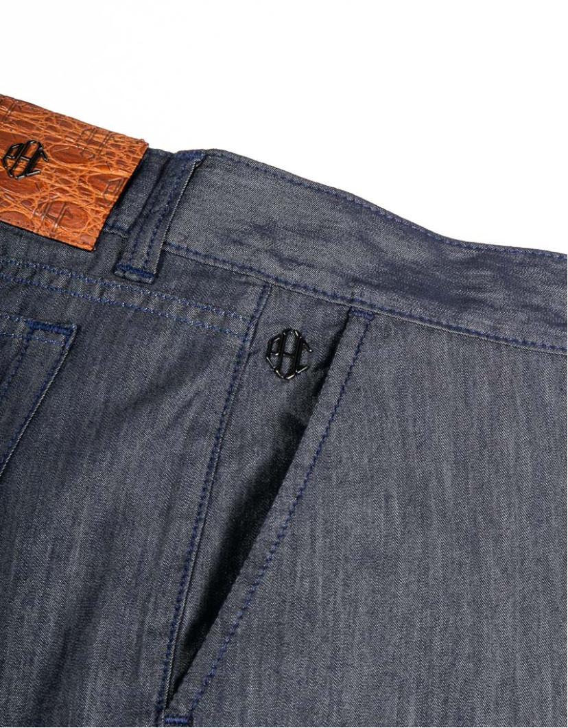 Patrick Hellmann Collection Navy Blue Denim Fine Material image