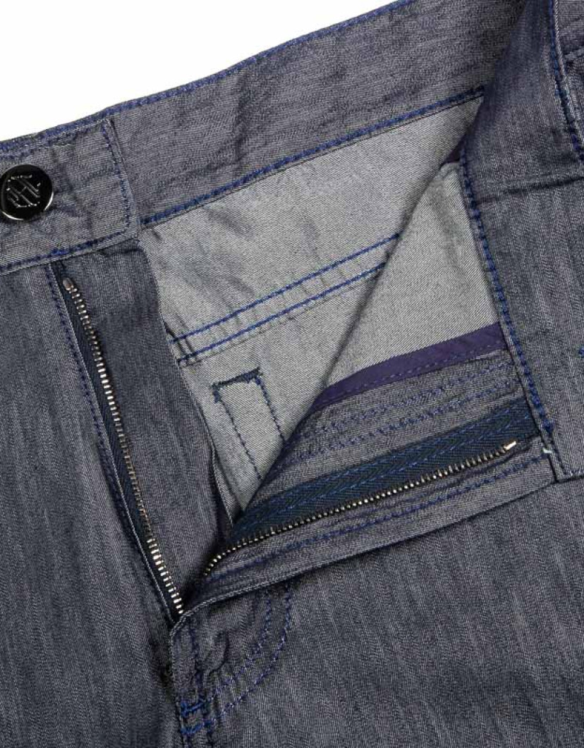Patrick Hellmann Collection Navy Blue Denim Fine Material image