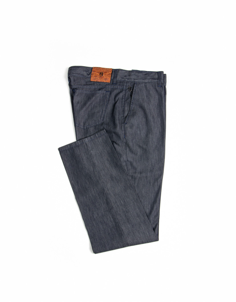 Patrick Hellmann Collection Navy Blue Denim Fine Material image