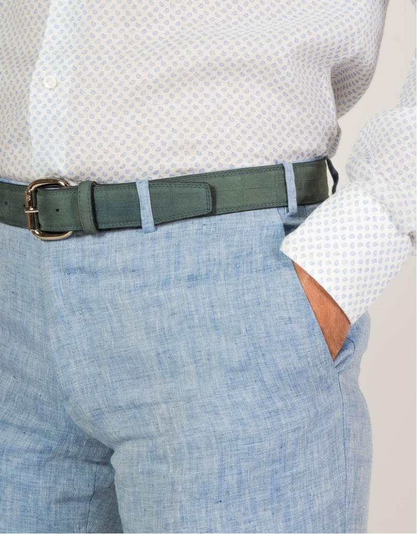 Patrick-Hellmann-Collection-100-Linen-Trousers-Light-Blue-image Patrick Hellmann Collection 100% Linen Trousers Light Blue image