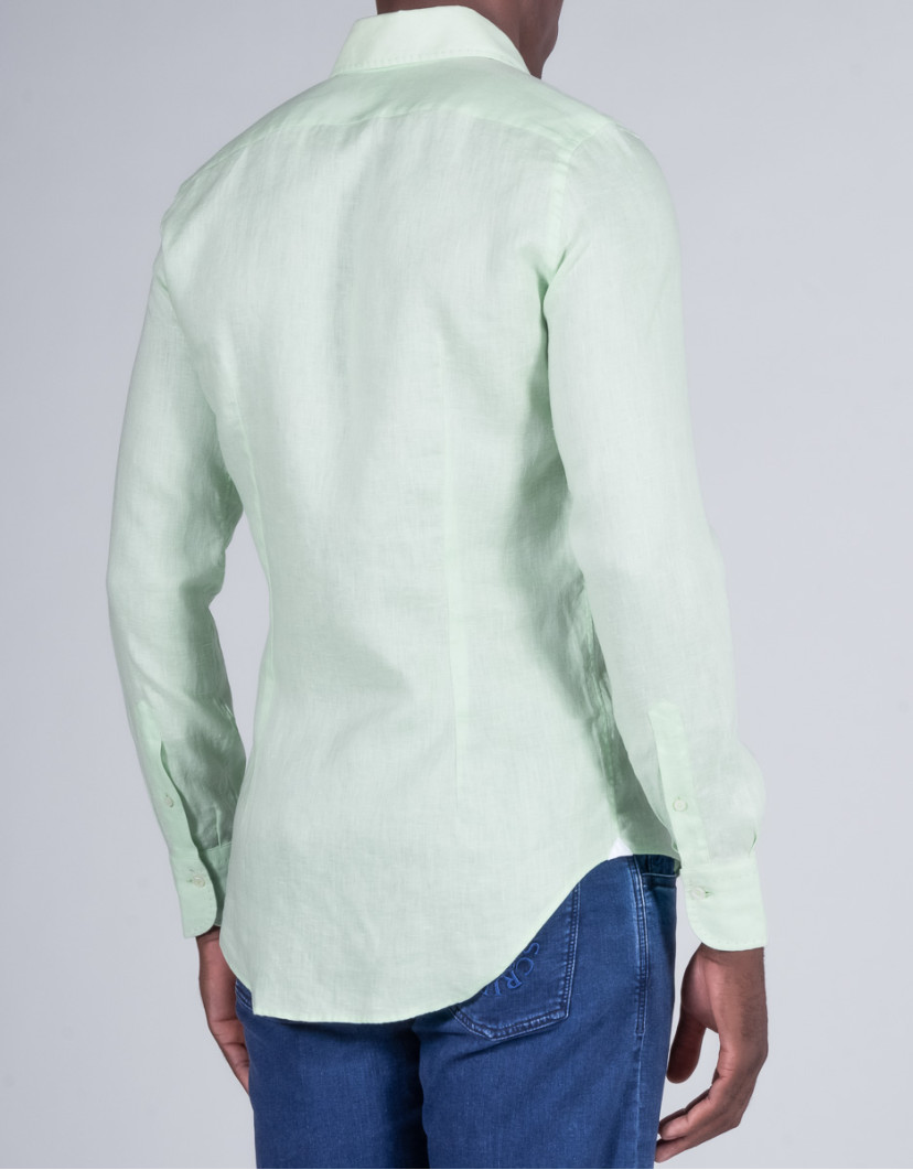 Patrick-Hellmann-Collection-100-Linen-Green-Shirt-image Patrick Hellmann Collection 100% Linen Green Shirt image