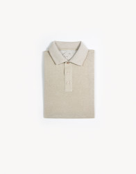 Patrick-Hellmann-Collection-Beige-Polo-T-Shirt-100-Linen-thumbnail Patrick Hellmann Collection Beige Polo T-Shirt 100% Linen thumbnail