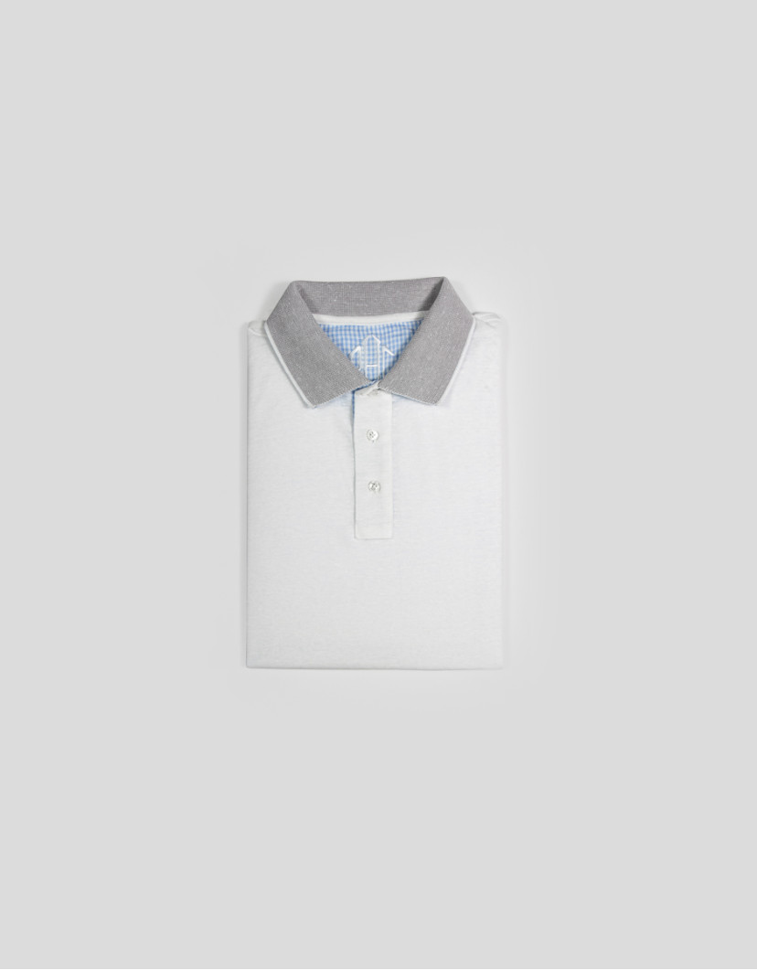 Patrick-Hellmann-Collection-White-Polo-T-Shirt-100-Linen-image Patrick Hellmann Collection White Polo T-Shirt 100% Linen image