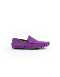 Patrick-Hellmann-Collection-Purple-Suede-Leather-Moccasins-thumbnail Patrick Hellmann Collection Purple Suede Leather Moccasins  thumbnail