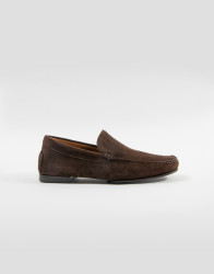Patrick Hellmann Collection Brown Loafers Suede Leather  thumbnail