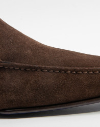 Patrick Hellmann Collection Brown Loafers Suede Leather  thumbnail 2