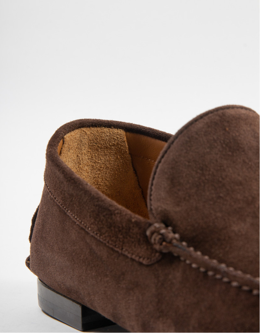 Patrick Hellmann Collection Brown Loafers Suede Leather  image