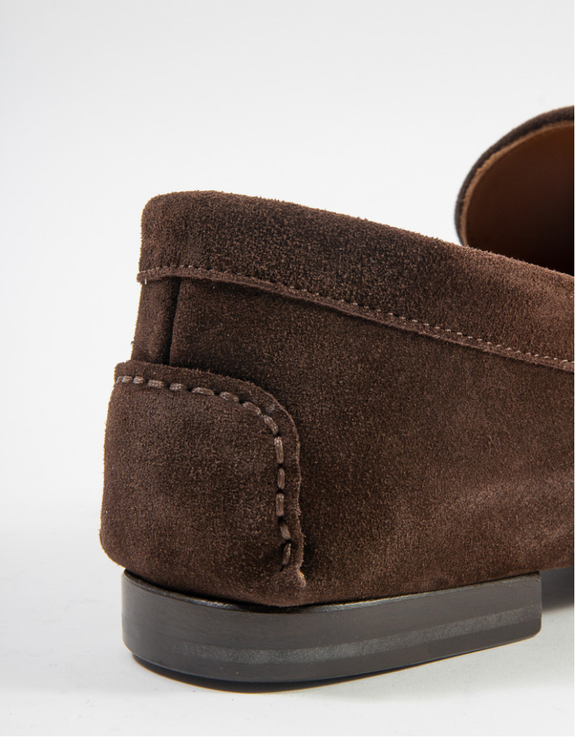 Patrick Hellmann Collection Brown Loafers Suede Leather  image