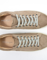 Patrick Hellmann Collection Beige Suede Leather Sneakers  thumbnail 2