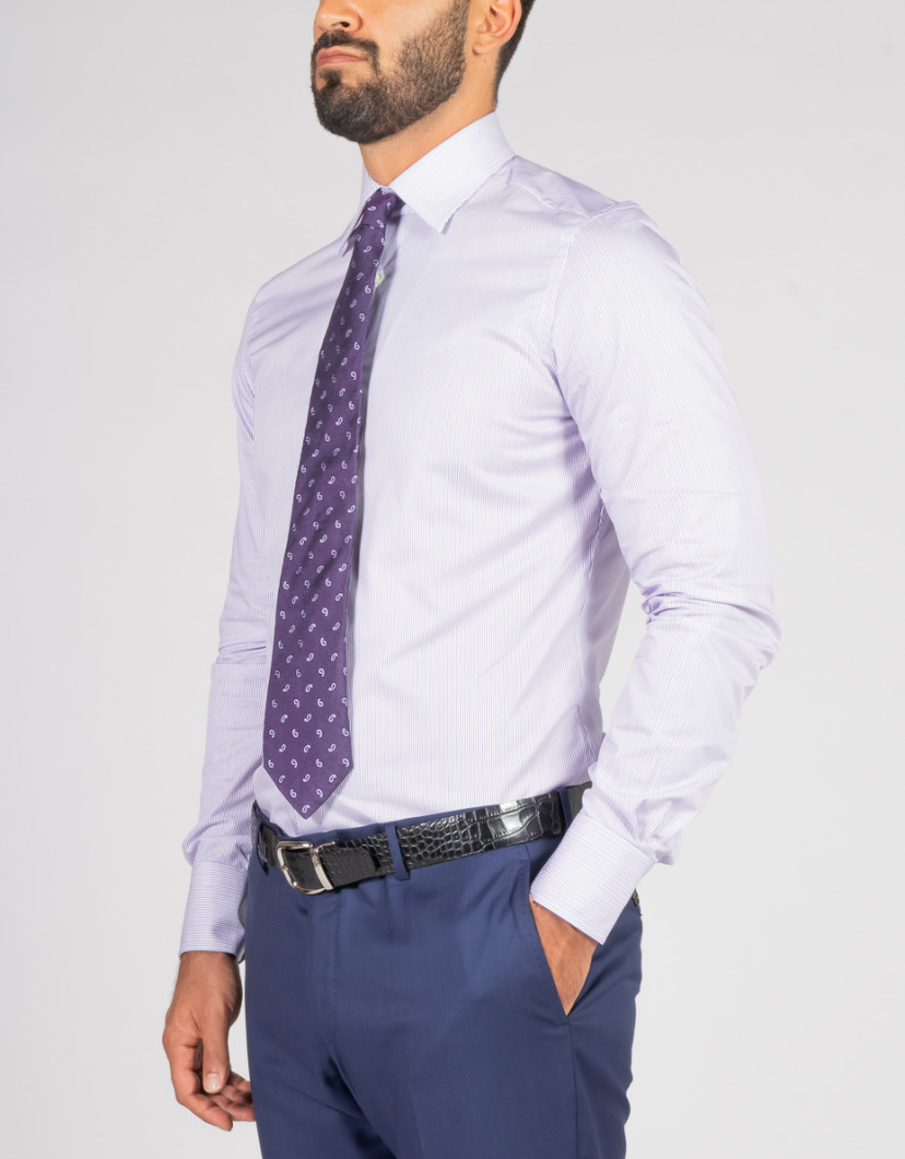 Patrick Hellmann Collection Purple Tie 100% Silk image