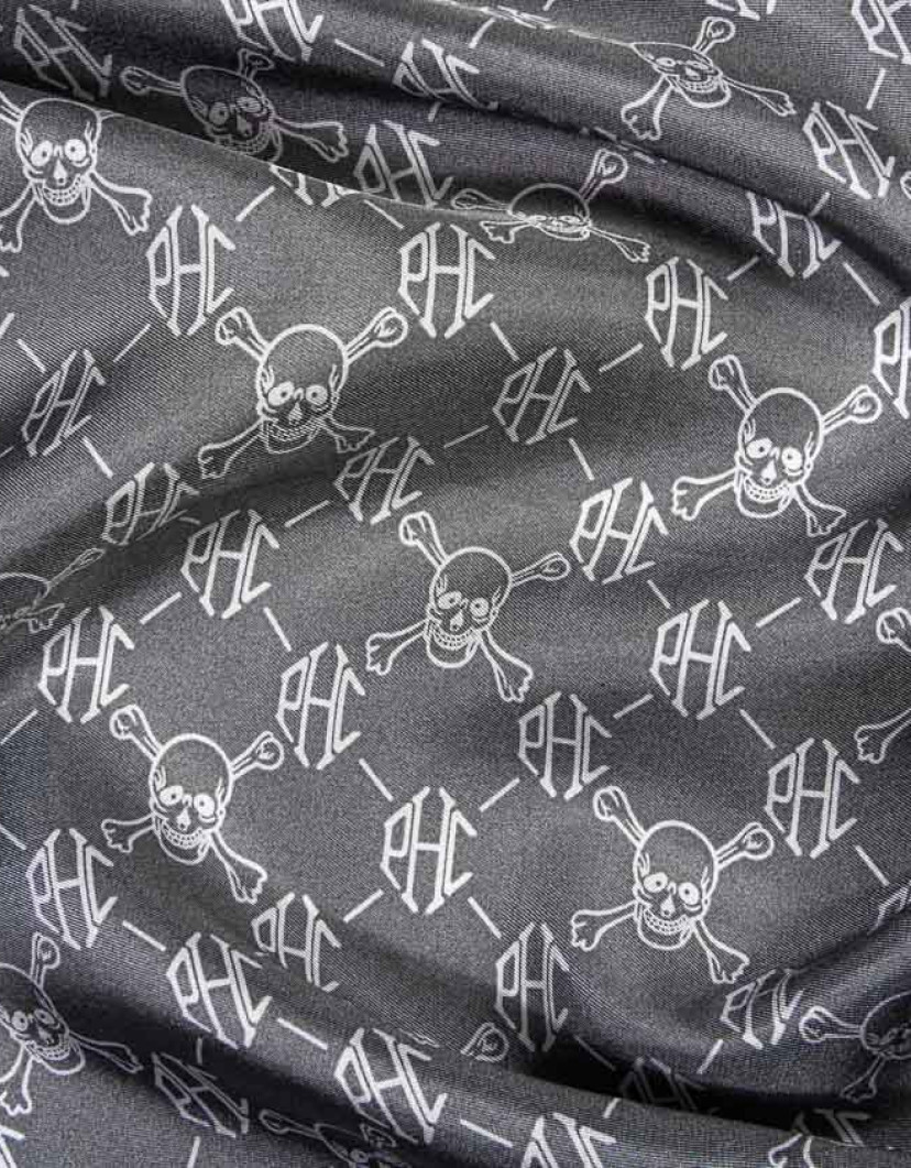 Patrick Hellmann Collection Grey Pocket Square 100% Silk image