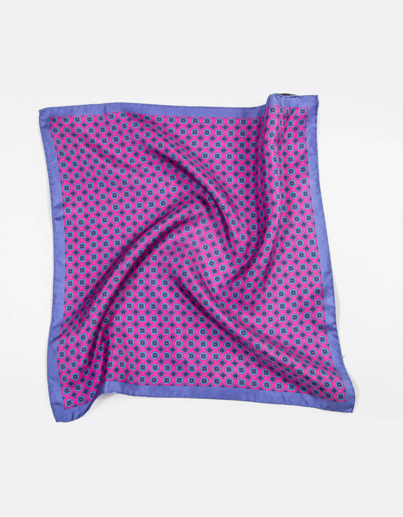 Patrick Hellmann Collection Pink Pocket Square 100% Silk image