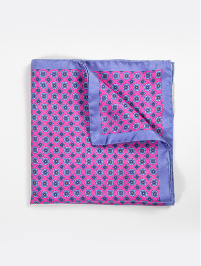 Patrick Hellmann CollectionPink Pocket Square 100% Silkimage668
