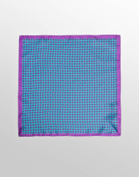 Patrick Hellmann Collection 100% Silk Light Blue Purple thumbnail 3