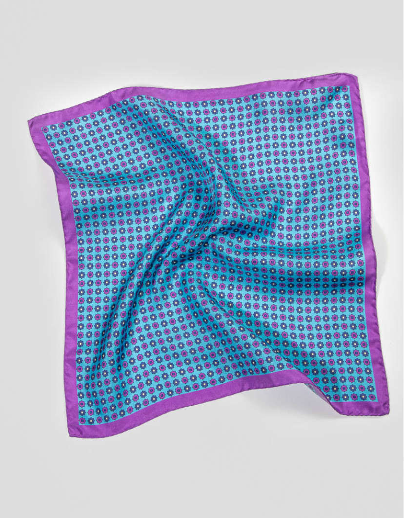 Patrick Hellmann Collection 100% Silk Light Blue Purple image