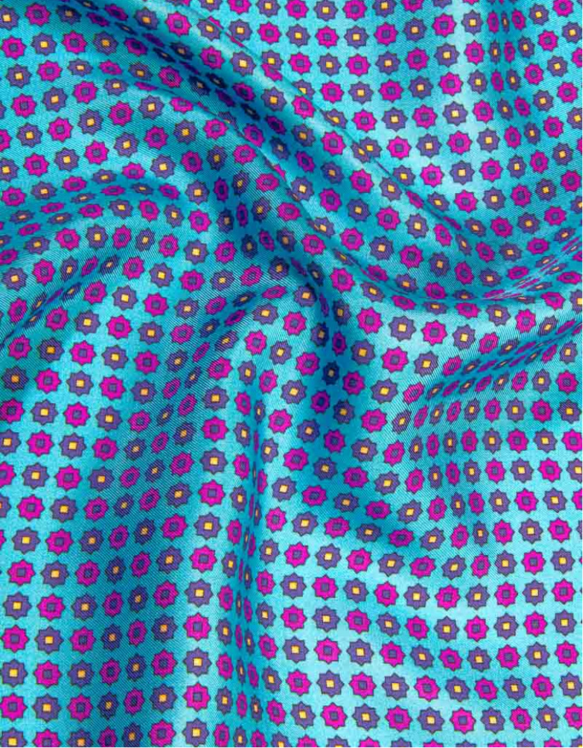 Patrick Hellmann Collection 100% Silk Light Blue Purple image